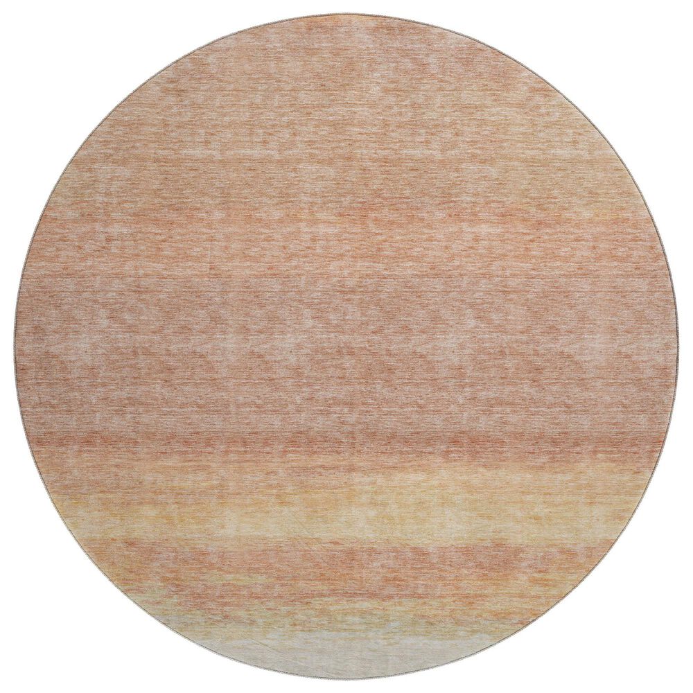 Dalyn Rug Company Trevi TV2 8" Round Salmon Area Rug, , large