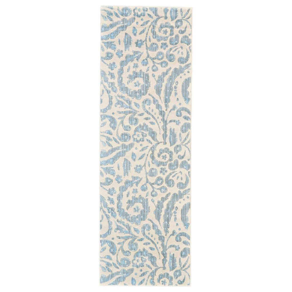Feizy Rugs Milton 2"7" x 8" Mist Area Rug, , large