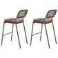 Zuo Modern Rio Patio Barstool in Brown (Set of 2), , large