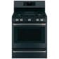Cafe Handle and 5 Knob Kit for Freestanding Range in Brushed Black, , large