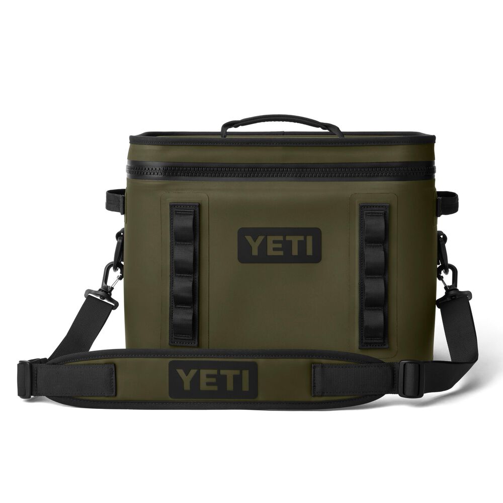 YETI Hopper Flip 18 Soft Cooler in Olive and Black, , large