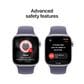 Apple Watch Series 11 (GPS+Cellular) 42mm Silver Aluminum Case with Purple Fog Sport Band - M/L - Silver - (2025)(Pre-Order), , large