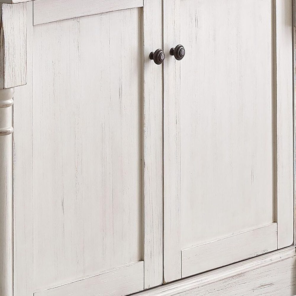 Wycliff Bay Durham 4-Shelf Adjustable Bookcase in Weathered White and Cherry &#40;Set of 2&#41;, , large