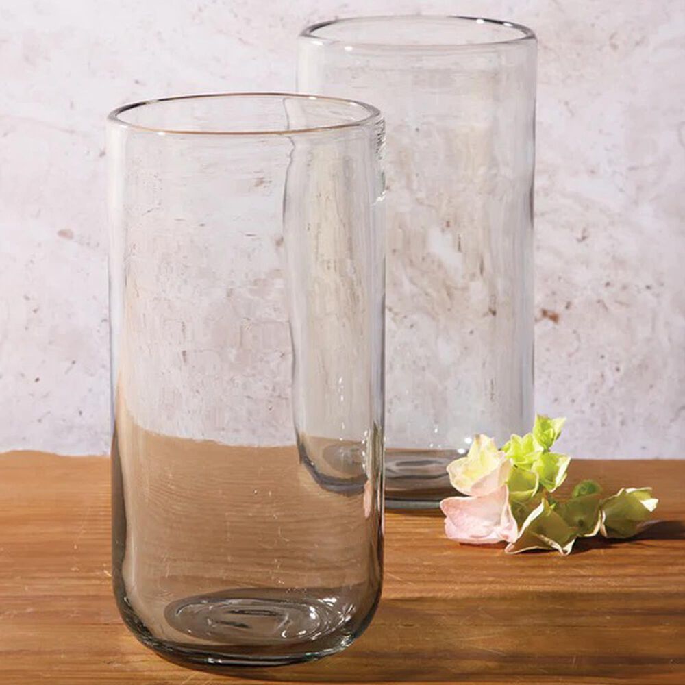 Gibson Home Sayulita Spring 8-Piece Hand Made 21 oz. Jadeite Colored Glass Tumbler Set with Coasters, , large