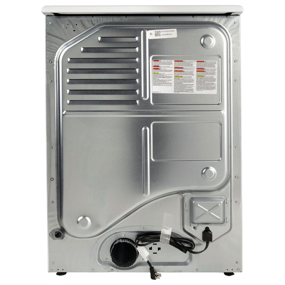 GE 7.8 Cu. Ft. Smart Front Load Gas Dryer in White, , large