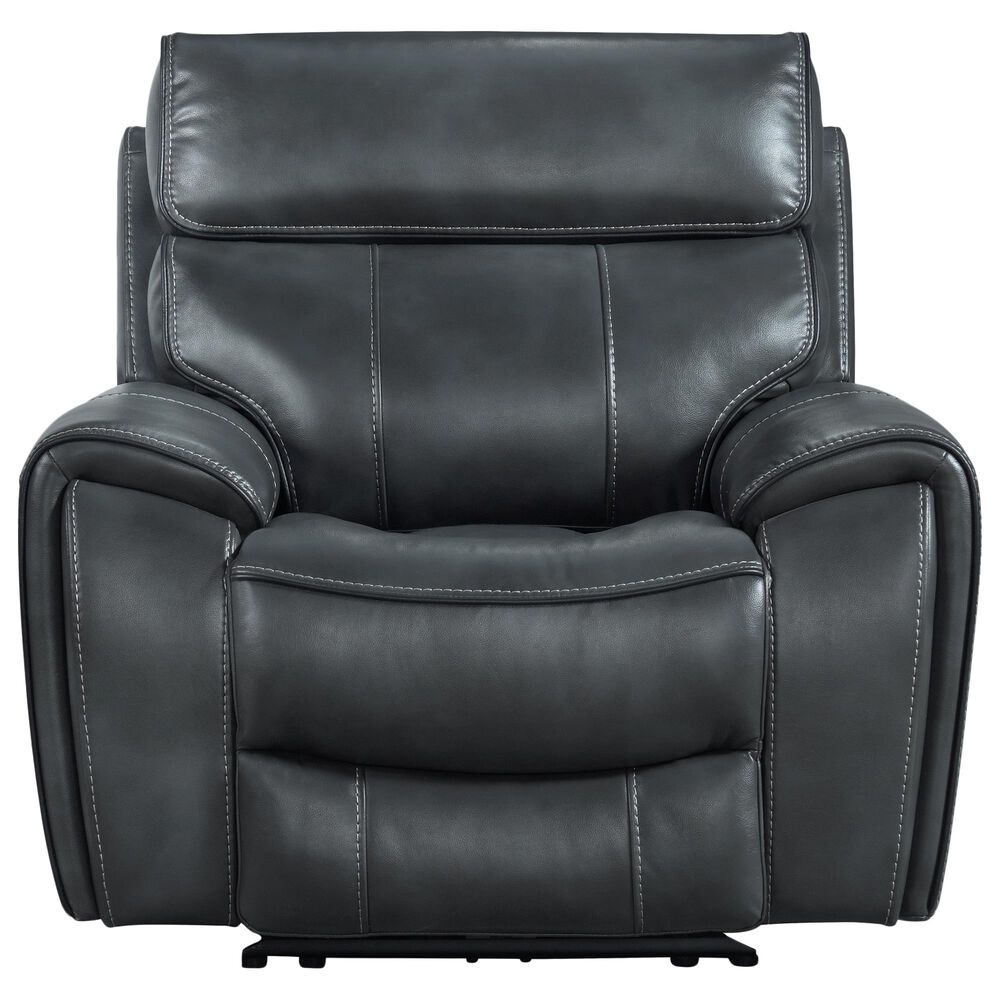Hawthorne Furniture Summit Recliner with Power Headrest in Bolero Slate, , large