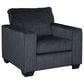 Ashley Altari Chair and Ottoman in Slate, , large