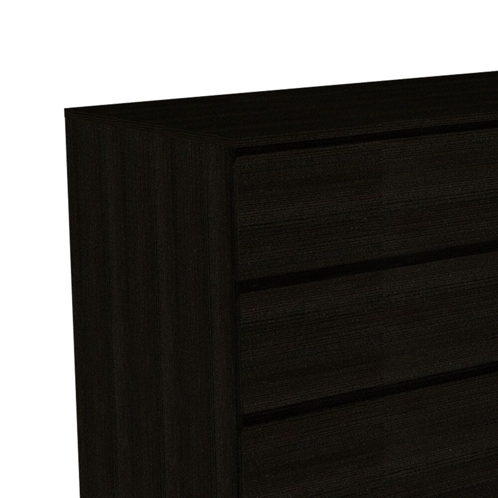 Hearth and Haven Seul 6-Drawer Double Dresser in Black, , large