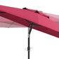CorLiving 10" UV & Wind Resistant Patio Umbrella in Wine Red, , large
