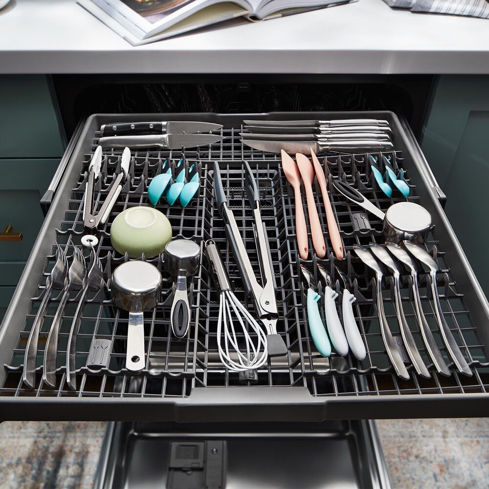 Whirlpool 24" Top Control Built-In Dishwasher with Adjustable 2nd Rack in Fingerprint Resistant Stainless Steel, , large
