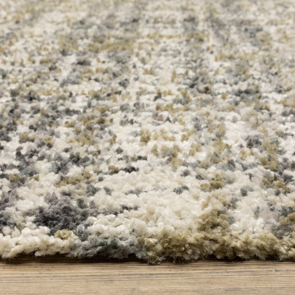 Oriental Weavers Aspen 2877B Ivory and Gold 6'7" x 9'6" Area Rug, , large