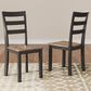 Ashley Gesthaven Dining Chair Set of 2 in Natural and Brown, , large