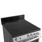 GE Appliances 24" Smooth Top Electric Range with Steam Clean in Stainless Steel, , large