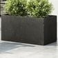 Hearth and Haven Outdoor Rectangular Planter Box in Black, , large
