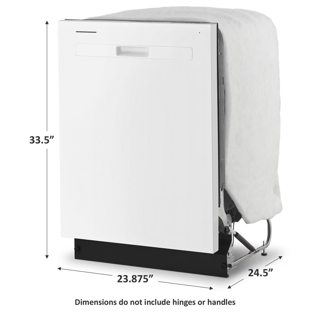 Whirlpool 24&quot; Pocket Handle Dishwasher in White, , large