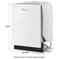 Whirlpool 24" Pocket Handle Dishwasher in White, , large