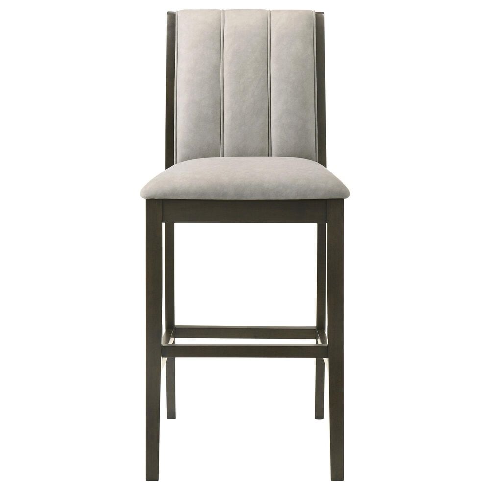 Armen Living Nolan 30" Bar Stool in Dark Roast, , large