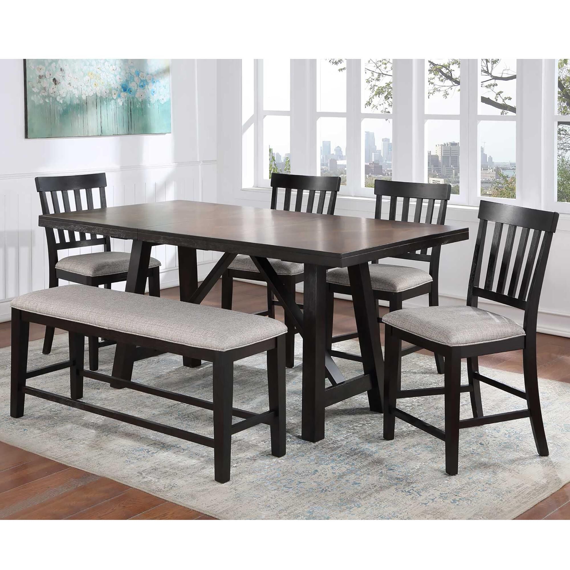 Counter height hotsell 6 person table