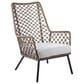 Hearth and Haven MarcoOutdoor Lounge Chair with Light Brown Truffle Rope in Gray, , large