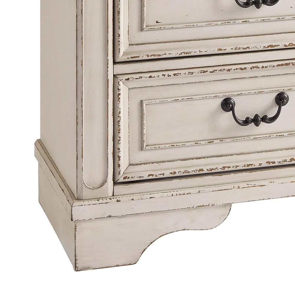 Ashley Realyn 3-Piece Queen Upholstered Storage Bed Set in Chipped White, , large
