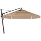 Garden Party 13" Starlux Lighted Cantilever Umbrella in Sesame with Stand, , large