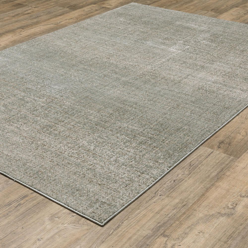 Oriental Weavers Mallory MAL01 Grey and Blue 3&#39;3&quot; x 5&#39; Area Rug, , large