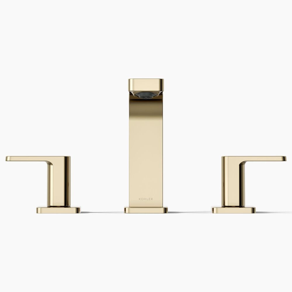Kohler Parallel Widespread Bathroom Sink Faucet in Vibrant French Gold, , large