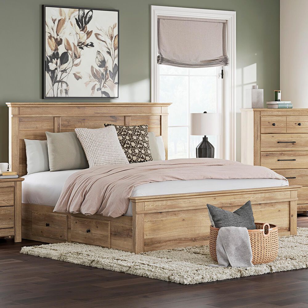 Ashley Makidern King Storage Bed with Four Drawers in Tan, , large