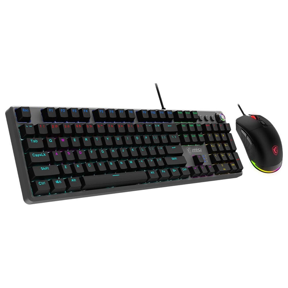 MSI Forge Red Switches Gaming Keyboard and Mouse Combo in Black, , large