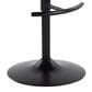 LumiSource Grotto Adjustable Bar Stool with Black Faux Leather Upholstery in Black (Set of 2), , large