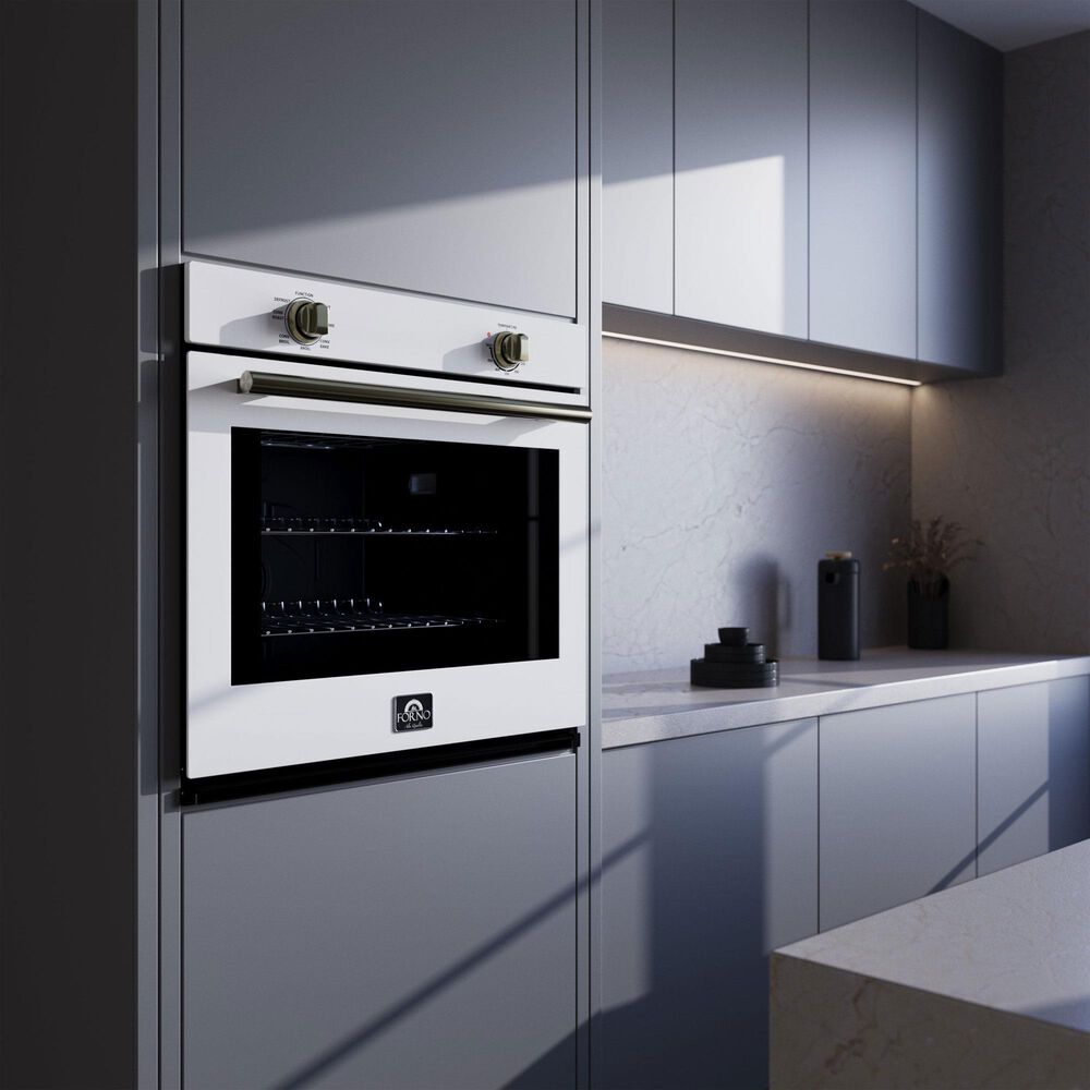 Forno Vomero 30" Single Electric Wall Oven in White, , large