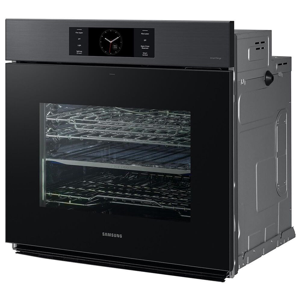 Samsung 2-Piece Kitchen Package with 30&quot; Matte Black Single Wall Oven and 36&quot; Stainless Steel Smart Gas Cooktop, , large