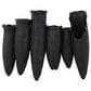 Maple and Jade Floral Inspired Abstract Decorative Vase with Linear Grooves and 10 Openings in Sleek Black, , large