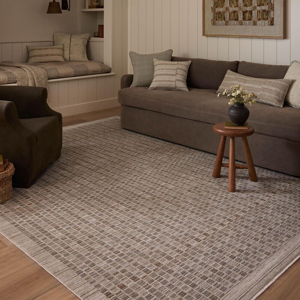 Amber Lewis x Loloi Cali 3&#39;6&quot; x 5&#39;6&quot; Natural and Slate Area Rug, , large