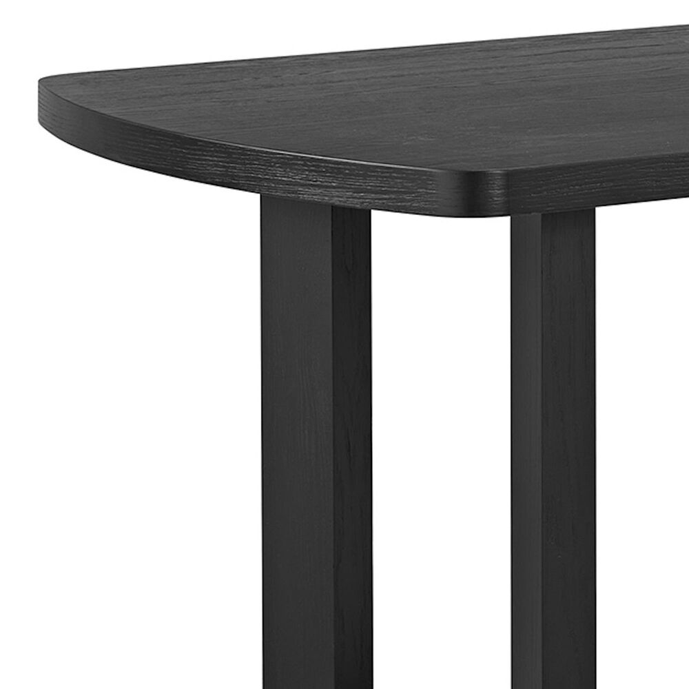 Mayberry Hill Portland Rectangular Trestle Dining Table in Black - Table Only, , large