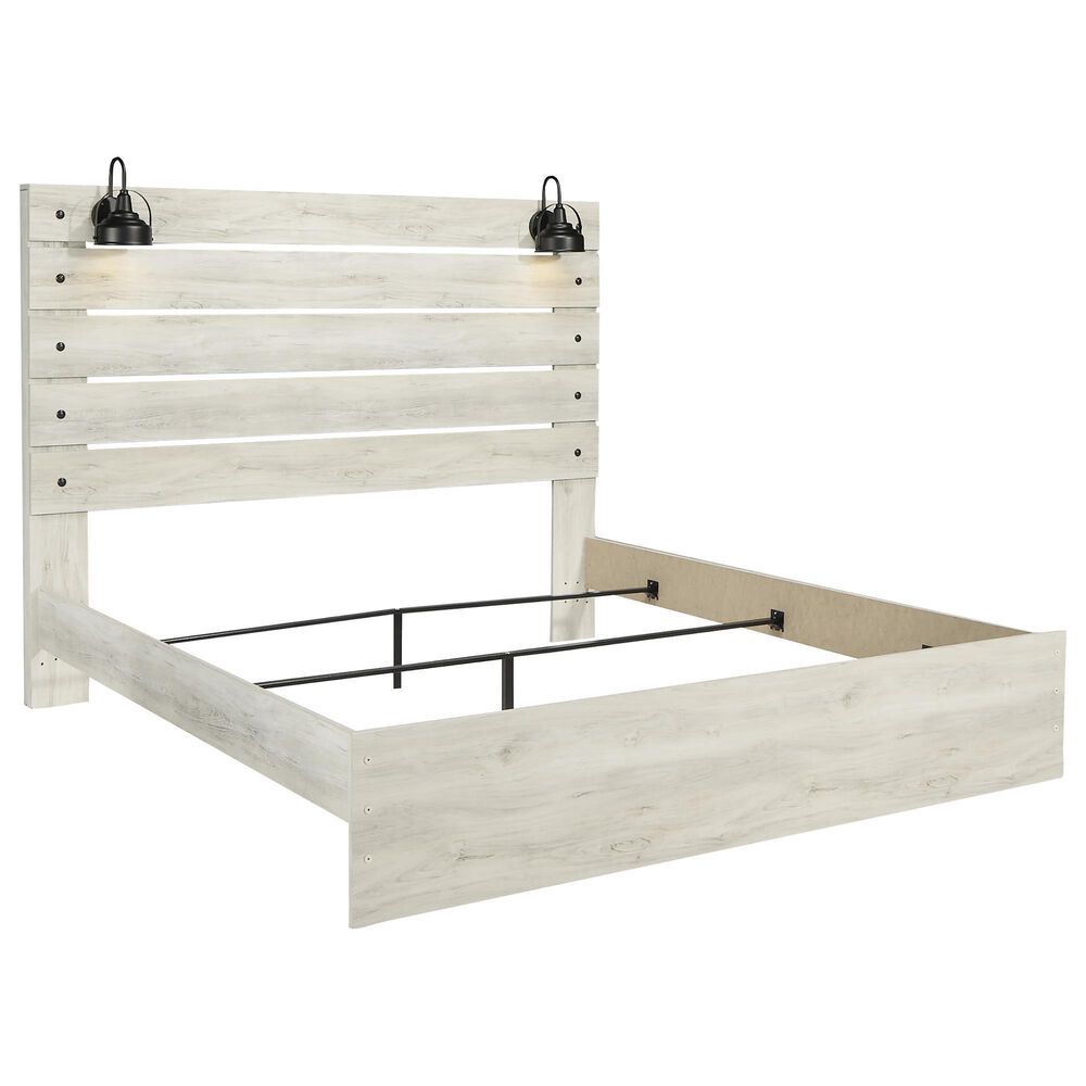 Ashley Cambeck 4 Piece Panel King Bedroom Set in Whitewash, , large