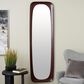 Maple and Jade 71" Oval Wall Mirror in Dark Brown, , large