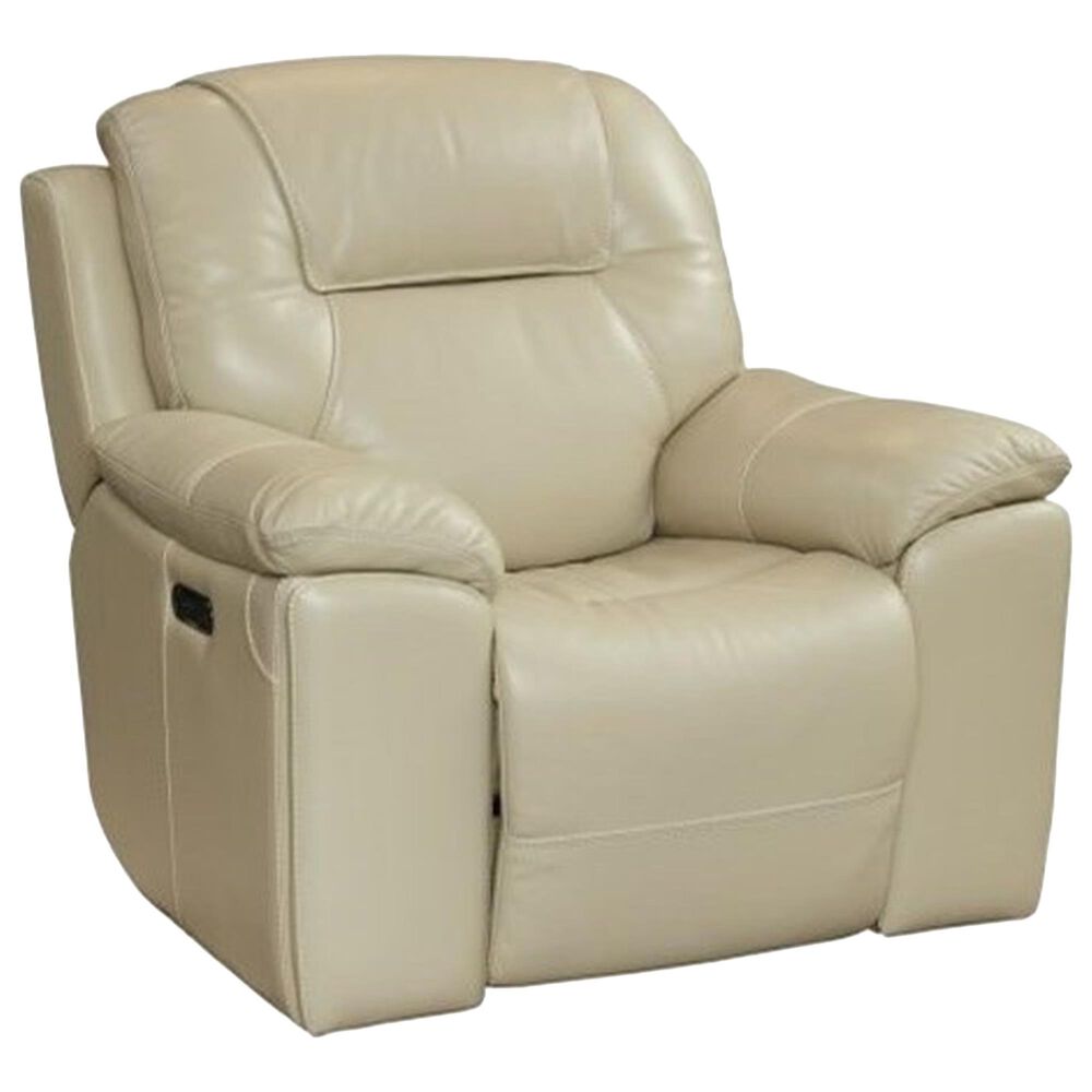 Bassett Chandler Power Wallsaver Recliner with Headrest in Linen, , large