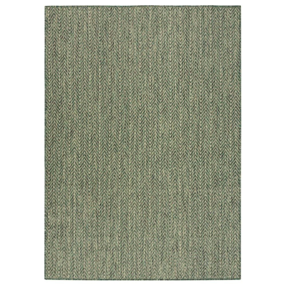 Nourison Horizon HOZ02 Green 5&#39; x 7&#39; Indoor/Outdoor Area Rug, , large