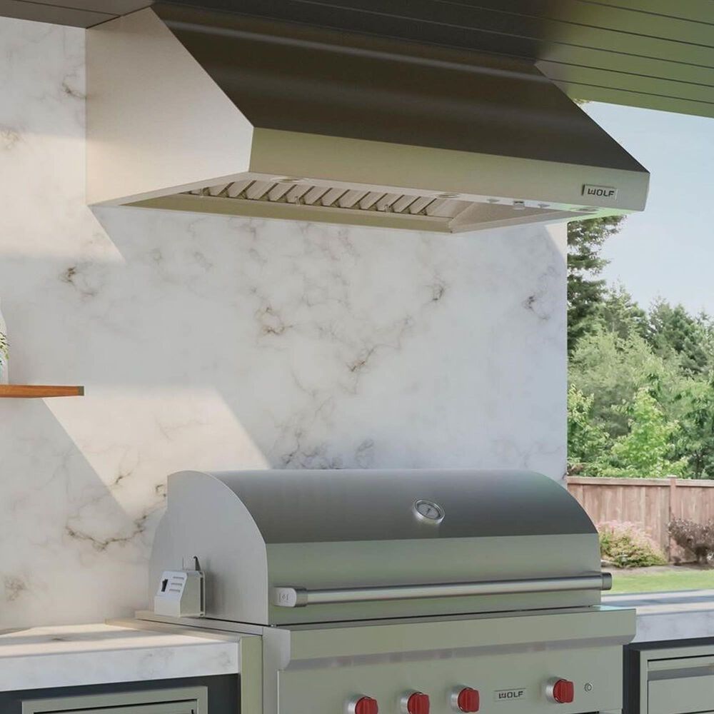 Wolf 48" Outdoor Pro Wall Hood in Stainless Steel, , large