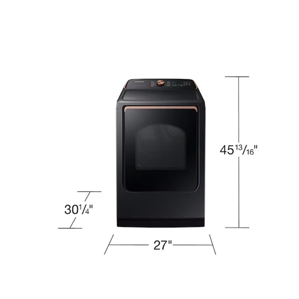 Samsung 7.4 Cu. Ft. Smart Gas Dryer with Pet Care Dry in Brushed Black, , large