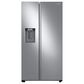 Samsung 27.4 Cu. Ft. Large Capacity Side by Side Refrigerator in Stainless Steel, , large