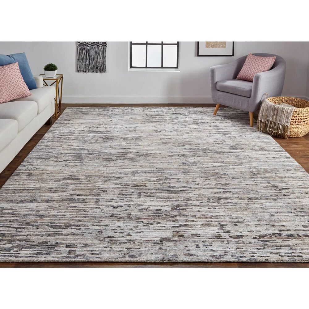 Feizy Conroe 3&#39;6&quot; x 5&#39;6&quot; Gray Area Rug, , large