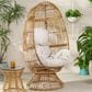 Hearth and Haven Reseda Outdoor Swivel Egg Chair in Beige, , large