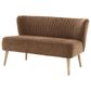 Signature Design by Ashley Collbury Stationary Accent Settee in Cognac Brown, , large
