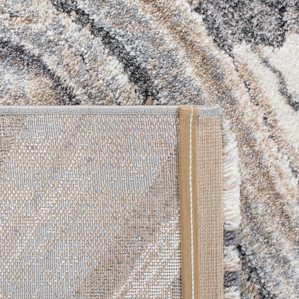Safavieh Cyrus Shag CYR132A 2&#39;2&quot; x 9&#39; Ivory and Grey Runner, , large
