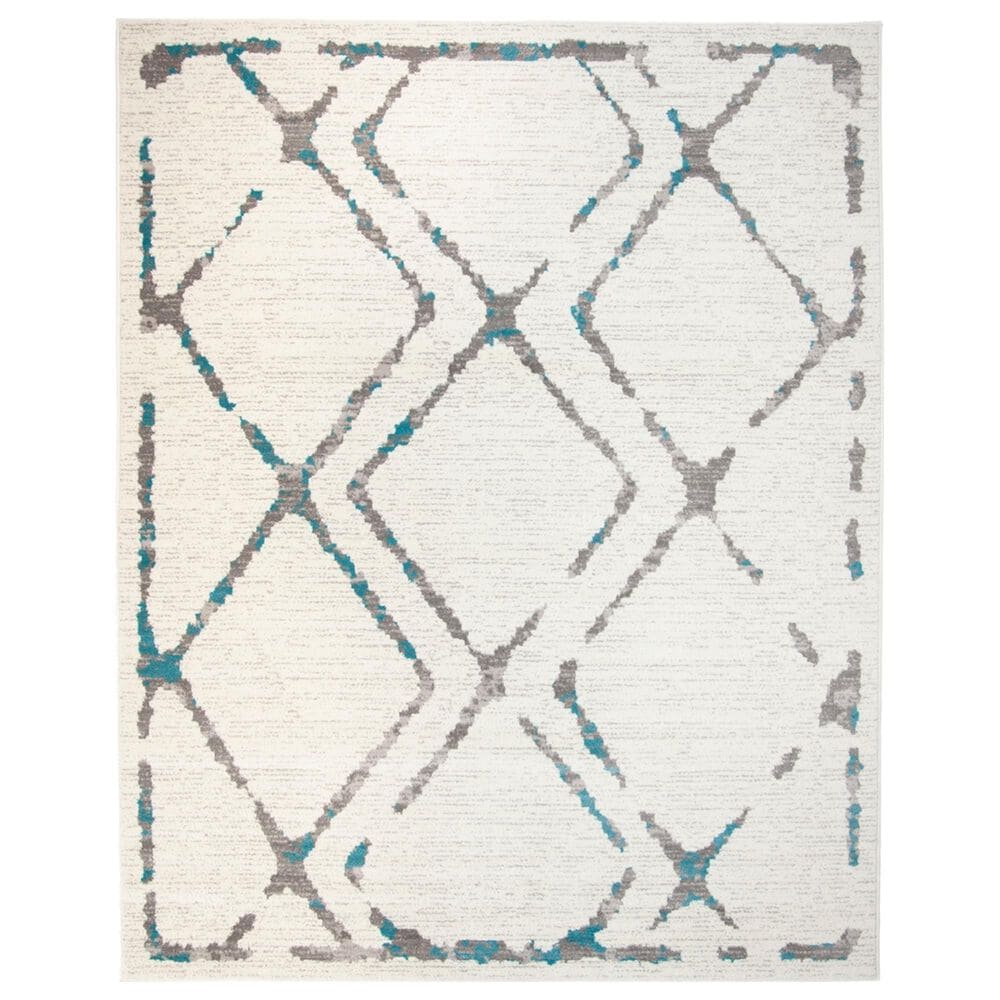 Safavieh Skyler SKY197D 8" x 10" Ivory and Blue Area Rug, , large