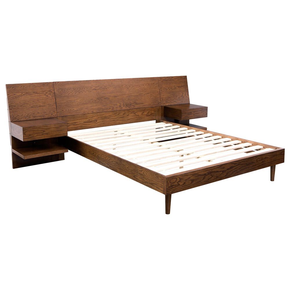 Hampton Park Clark 3-Piece Queen Bed Set in Pecan, , large