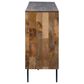 Signature Design by Ashley Prattville 4-Door Credenza in Light Brown and Dark Gray, , large