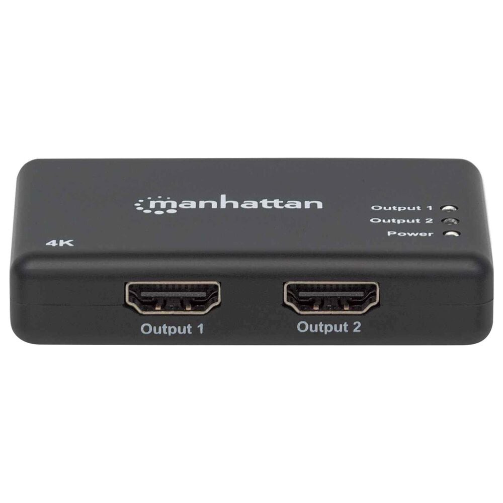 Manhattan 4K 2-Port HDMI Splitter with 4K 30Hz in Black, , large